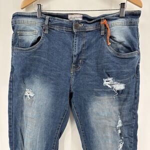 Arketype Men's 38x34 Stone Wash Distressed Jean